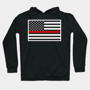 Firefighter Gifts, Thin Red Line Flag Hoodie